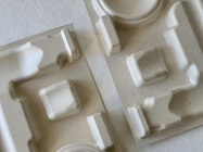 Smooth Molded Pulp Food Packaging Biodegradable Moulded Cardboard Renewable Fiber